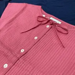 CRaFT♡HIRO ピンタックノースリーブブラウス ピンク系 - メルカリ