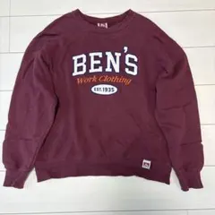 BEN DAVIS バーガンディ スウェット Mサイズ