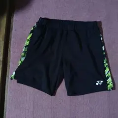 YONEX バドミントン用パンツ Lサイズ 黒/緑