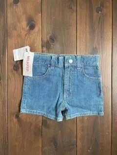 【新品未使用タグ付き】MILK FED キッズ　デニム　ハーフパンツx-girl