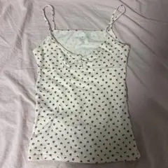 2枚セット brandy melville イエローブラウス レースキャミソール 