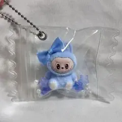 ラブブ　LABUBU マスコット　キャンディバッグキーホルダー　ブルー