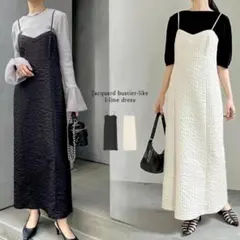 ジャガードキャミワンピ