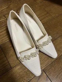 RANDA パールパーツローファーシューズ