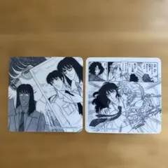 青池やすこ 漫画キャラクター コースター 2枚セット