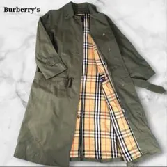 【希少】Burberry's バーバリー ステンカラーコート ベルト 玉虫色
