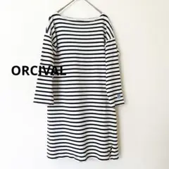 ORCIVAL オーシバル　ボーダー　チュニック　七分袖　春、秋、冬