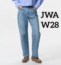 未使用　UNIQLO JW Anderson　W28　ストレートジーンズ　ブルー