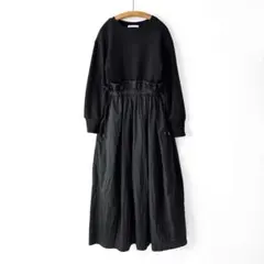 Firsthand オーガニックコットン裏毛ウエストコードワンピース スウェット