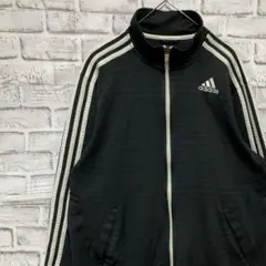 アディダス ジャージ　トラックジャケット　XLオーバーサイズロゴ刺繍88