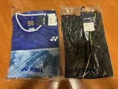 YONEXヨネックス新品未使用品ブルーゲームウェア　上下Mサイズ　バラ売り可能 YONEXヨネックス新品未使用品ブルーゲームウェア 上下Mサイズ バラ売り