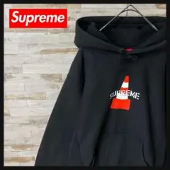 【人気デザイン】シュプリーム パーカー センタープリント ブラック M 希少 シュプリーム Supreme パーカー フーディー ブラック メンズ