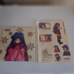 Kanon 水瀬名雪 マウスパッド ステッカー 2点セット