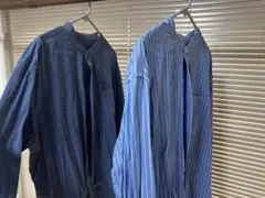無印良品 MUJI LAB 長袖シャツ 2枚セット バンドカラーのサムネイル