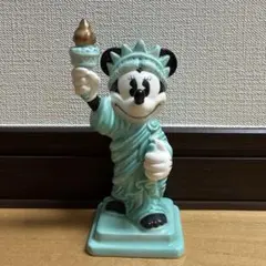 ミニーマウス置物　自由の女神　陶器 値下げ】自由の女神 ミニーちゃん 陶器製 ミニーマウス 自由の女神像