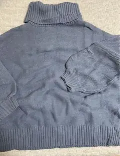 GRL タートルネックニット セーター ブルー
