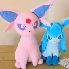 エーフィ&グレイシア ポケモンもふぐっとぬいぐるみイーブイフレンズ お顔厳選美品