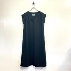 古着 スローブ イエナ フレアワンピース レディース 紺 無地 シンプル F