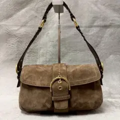 バッグ COACH Soho Suede Fringe Hobo Olive Brown COACH Soho Suede Fringe Hobo Olive Brown - メルカリ