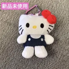 新品　ミニマスコットホルダー ハローキティ ぬいぐるみ ハート型カラビナ付き