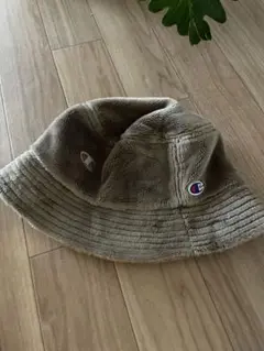 Champion ベージュ バケットハット フリース