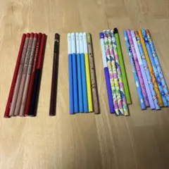 UNI、三菱他 4B〜H鉛筆 赤色含む25本まとめ売り