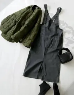 きむきむ様専用✨️antiqua✨️サロペスカートBK《完売品》￥5940→