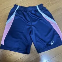ASICS バスケットボールパンツ M ネイビー/ピンク