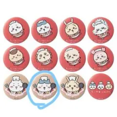 ちいかわレストラン限定　マット缶バッジ　ハチワレ