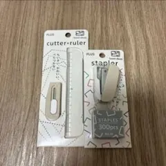 PLUS 文房具セット ステープラー カッター ホッチキス