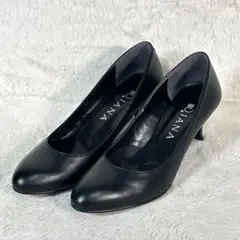 【DIANA】パンプス 22.5cm ブラック 本革 美脚 定番 通勤 冠婚葬祭