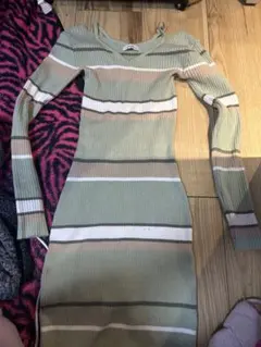 LIP SERVICE リブ編みミニワンピース