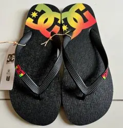 DC shoe coビーチサンダル新品未使用メンズ26㎝ブラック黒ラスタ レゲエのサムネイル