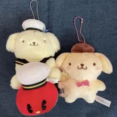 ポムポムプリン　お菓子コラボ　マスコットキーホルダー　2種