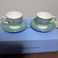 ウェッジウッド プシュケ カップ＆ソーサー 2客セット　　PSYCHE 2352 WEDGWOOD プシュケ カップ＆ソーサー 2客セット ペア ブルー