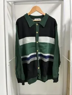 【TTT MSW 22AW】ニットポロカーディガン　L