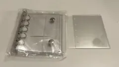 【おまけ付】M5 シール帳 システム手帳バインダー 5穴 リフィル10枚