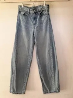 バレルレッグジーンズ+EC(丈長め80.0cm) GU 28インチ