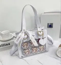痛バッグ 小さめ 白 推し活 トートバッグ ショルダーバッグ 痛バ 見せバッグ