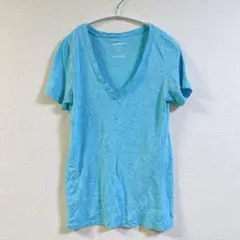 OLD NAVY 【S】ヴィンテージネック Tシャツ ライトブルー 半袖 メンズ