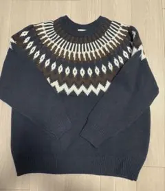 ローゲージノルディックセーター