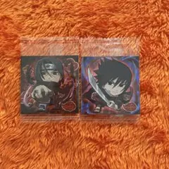 ナルトウエハースシール　イタチ・サスケ