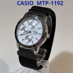 CASIO 腕時計 MTP-1192 白文字盤　トリプルカレンダー