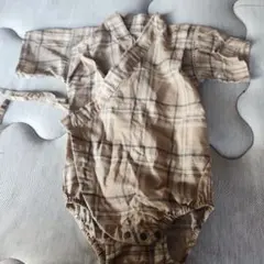 tete a tete チェック柄 甚平 80