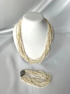 淡水 パール 10連 ロング ネックレス 8YF26 - メルカリ