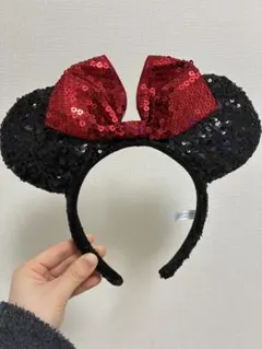 ミニーマウス スパンコールカチューシャ
