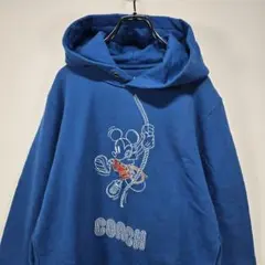 コラボ　フーディー　パーカー　XS　COACH　DISNEY　刺繍　人気　古着