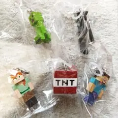 ✿新品✿ 未開封 マインクラフト めじるしアクセサリー クリーパー ５種 コンプ