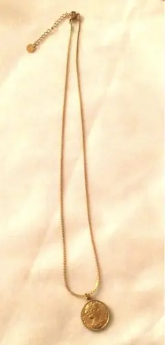ニコアンド　ゴールド コインペンダント ネックレス