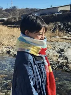 nisai ハンドメイドマフラー 一点物